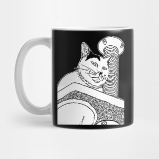 Fat Cat Funny Expression Mug